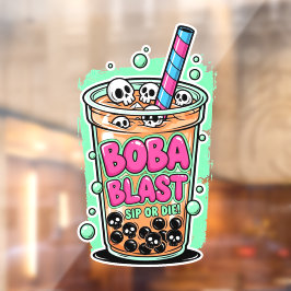 Boba Blast – Schluck oder stirb!  Fensteraufkleber