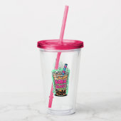 Boba Blast – Sip or Die! Acrylic Tumbler Acryltrinkbecher (Rückseite)