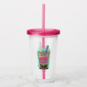 Boba Blast – Sip or Die! Acrylic Tumbler Acryltrinkbecher (Vorderseite)