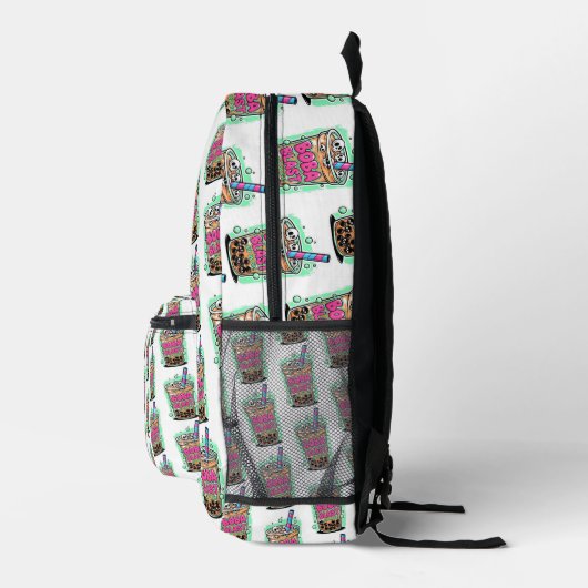 Boba Blast – Sip or Die! Backpack Bedruckter Rucksack (Rechts)