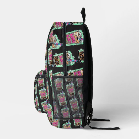 Boba Blast – Sip or Die! Backpack Bedruckter Rucksack (Rechts)