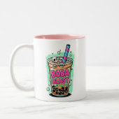 Boba Blast – Sip or Die! Coffee Mug Zweifarbige Tasse (Links)