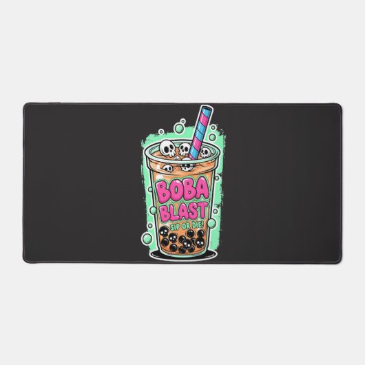 Boba Blast – Sip or Die! Desk Mat Schreibtischunterlage (Vorderseite)