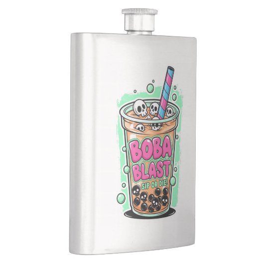 Boba Blast – Sip or Die! Flask Flachmann (Rechts)