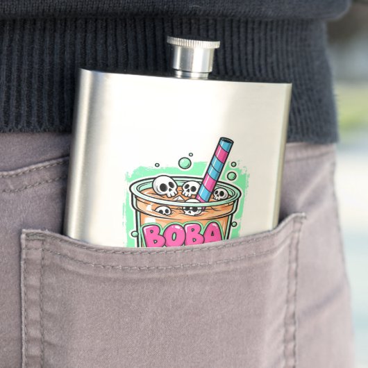 Boba Blast – Sip or Die! Flask Flachmann (Beispiel)