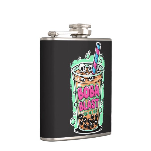 Boba Blast – Sip or Die! Flask Flachmann (Rechts)