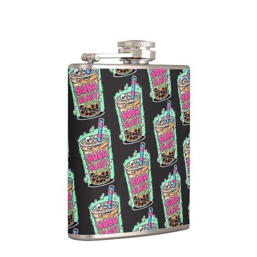 Boba Blast – Sip or Die! Flask Flachmann (Rechts)