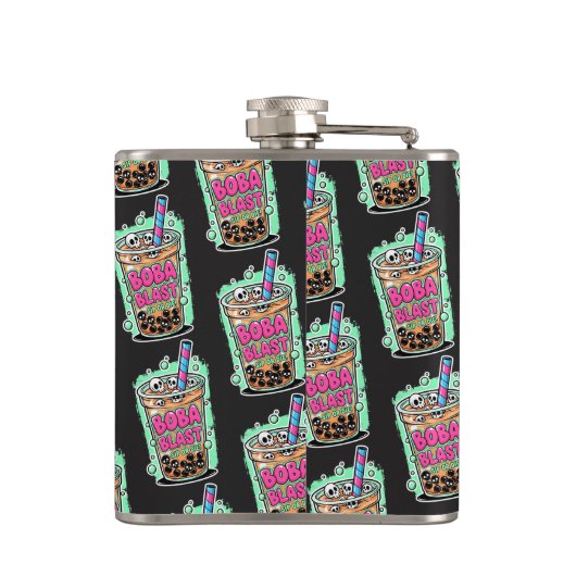 Boba Blast – Sip or Die! Flask Flachmann (Rückseite)