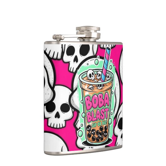 Boba Blast – Sip or Die! Flask Flachmann (Rechts)