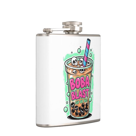 Boba Blast – Sip or Die! Flask Flachmann (Rechts)