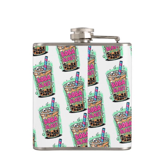 Boba Blast – Sip or Die! Flask Flachmann (Rückseite)