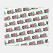 Boba Blast – Sip or Die! Fleece Blanket (Vorderseite (Horizontal))