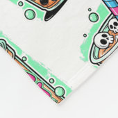 Boba Blast – Sip or Die! Fleece Blanket (Ecke)