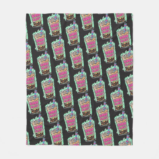 Boba Blast – Sip or Die! Fleece Blanket (Vorderseite)