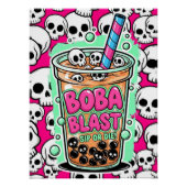 Boba Blast – Sip or Die! Glossy Poster (Vorderseite)