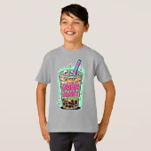 Boba Blast – Sip or Die! Kids' T-Shirt (Vorne ganz)