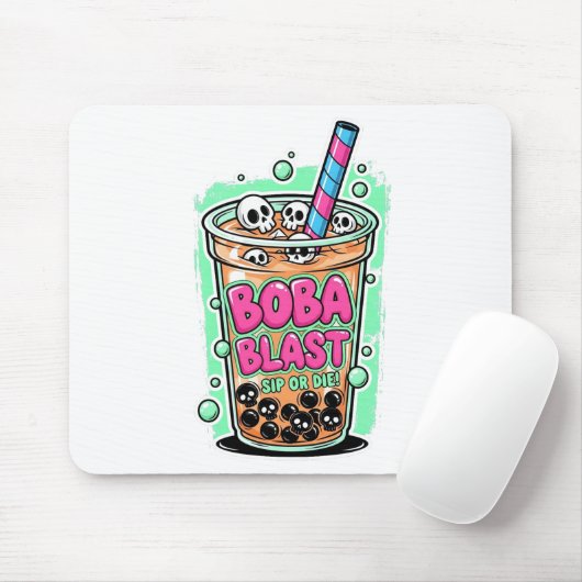 Boba Blast – Sip or Die! Mousepad (Mit Mouse)