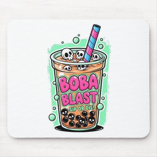 Boba Blast – Sip or Die! Mousepad (Vorne)