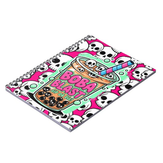 Boba Blast – Sip or Die!  Notizblock (Linke Seite)