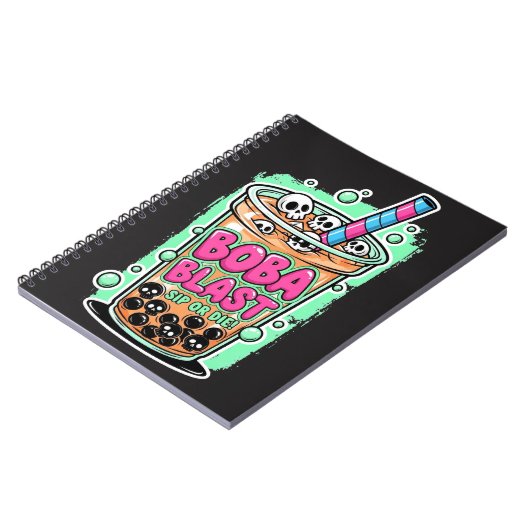 Boba Blast – Sip or Die!  Notizblock (Linke Seite)