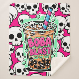 Boba Blast – Sip or Die! Sherpa Blanket Sherpadecke