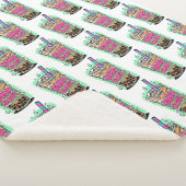 Boba Blast – Sip or Die! Sherpa Blanket Sherpadecke (3/4)