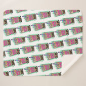 Boba Blast – Sip or Die! Sherpa Blanket Sherpadecke (Vorderseite (Horizontal))