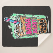 Boba Blast – Sip or Die! Sherpa Blanket Sherpadecke (Vorderseite (Horizontal))