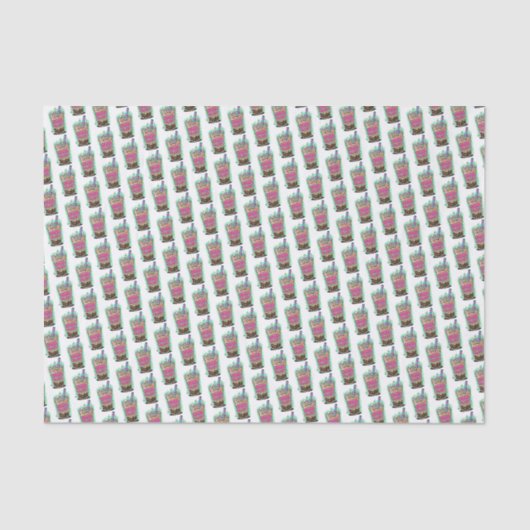 Boba Blast – Sip or Die! Tissue Paper Seidenpapier (Vorderseite)