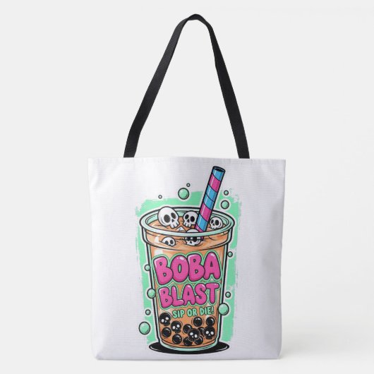 Boba Blast – Sip or Die! Tote Bag Tasche (Vorderseite)