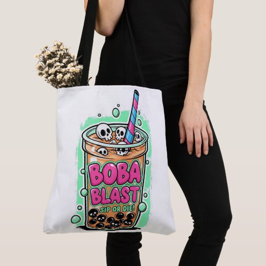 Boba Blast – Sip or Die! Tote Bag Tasche (Von Nahem)