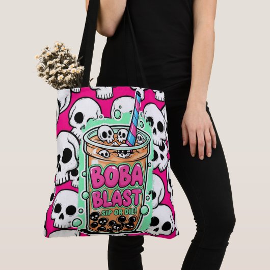 Boba Blast – Sip or Die! Tote Bag Tasche (Von Nahem)