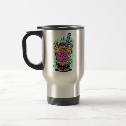 Boba Blast – Sip or Die! Travel/Commuter Mug Reisebecher (Links)