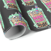 Boba Blast – Sip or Die! Wrapping Paper Geschenkpapier (Rolleneckpunkt)
