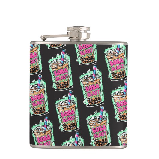 Boba Blast – Trinke oder stirb! Flasche Flachmann (Vorderseite)