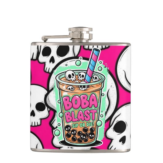 Boba Blast – Trinke oder stirb! Flasche Flachmann (Vorderseite)