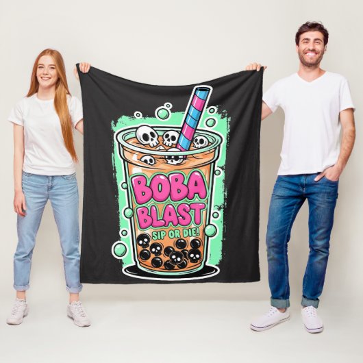 Boba Blast – Trinke oder stirb! – Fleece-Decke Fleecedecke (Beispiel)