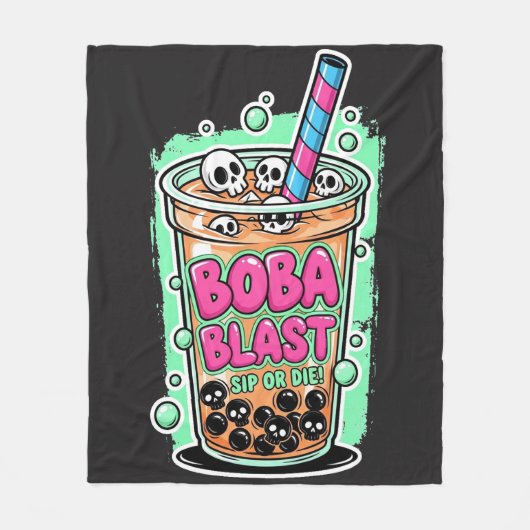 Boba Blast – Trinke oder stirb! – Fleece-Decke Fleecedecke (Vorderseite)