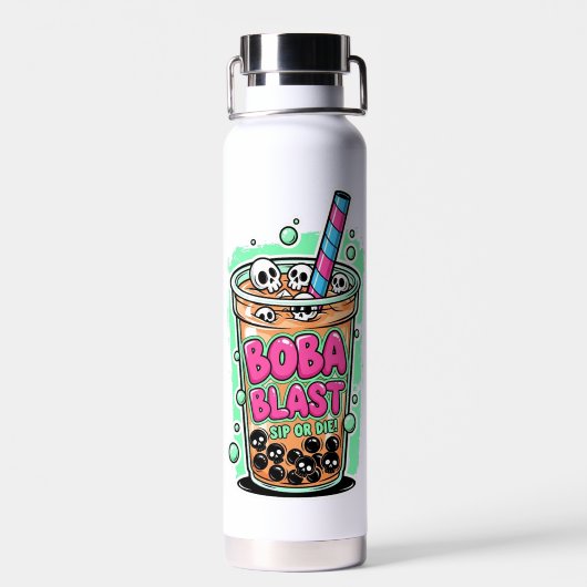 Boba Blast – Trinke oder stirb! Isolierte Flasche (Rückseite)