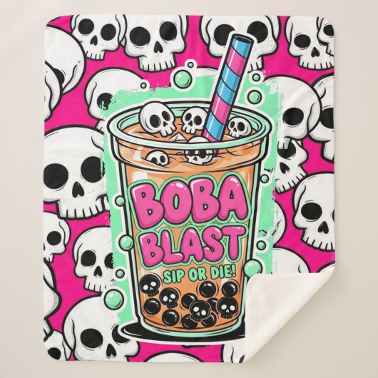 Boba Blast – Trinke oder stirb! Sherpa-Decke Sherpadecke (Vorderseite)