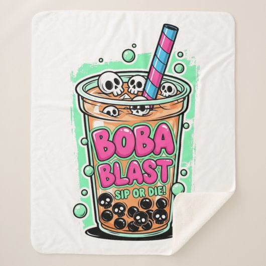 Boba Blast – Trinke oder stirb! Sherpa-Decke Sherpadecke (Vorderseite)