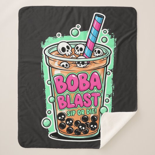 Boba Blast – Trinke oder stirb! Sherpa-Decke Sherpadecke (Vorderseite)