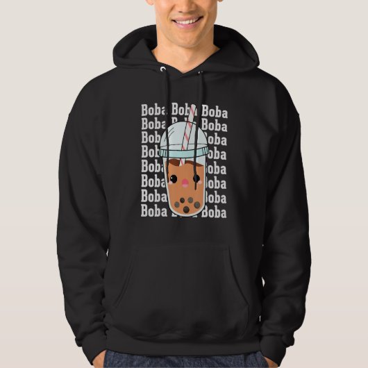 Boba Boba Boba  Bubble Tea Costumes Bubble Tea Hoodie (Vorderseite)
