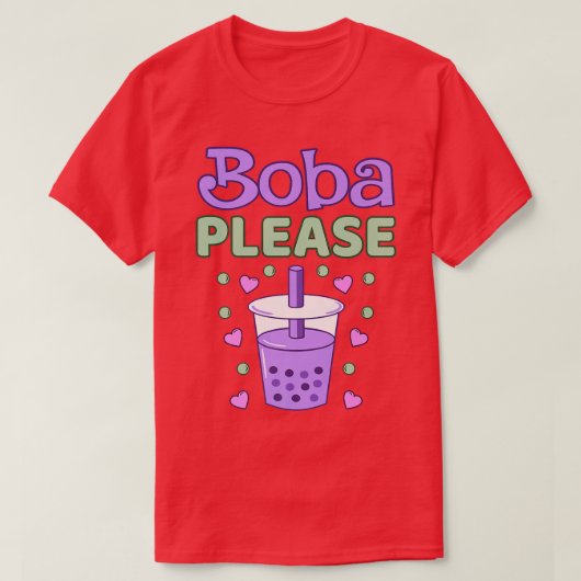 Boba Bubble Kawaii Tea Graphic Premium T-Shirt (Design vorne)