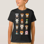 Boba Bubble Milk Tea Chinese Zodiacs Animal Lunar T-Shirt (Vorderseite)