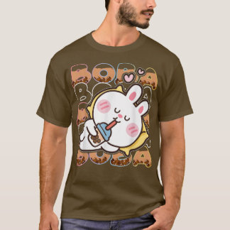 Boba Bubble Milk Tea Kawaii Rabbit Bunny for Teens T-Shirt