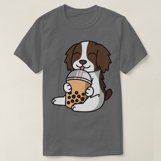 Boba Bubble Milk Tee Englisch Springer Spaniel Dog (Design vorne)