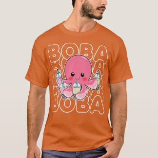 Boba Bubble Milk Tee Kawaii Octopus Pink Teens Gir