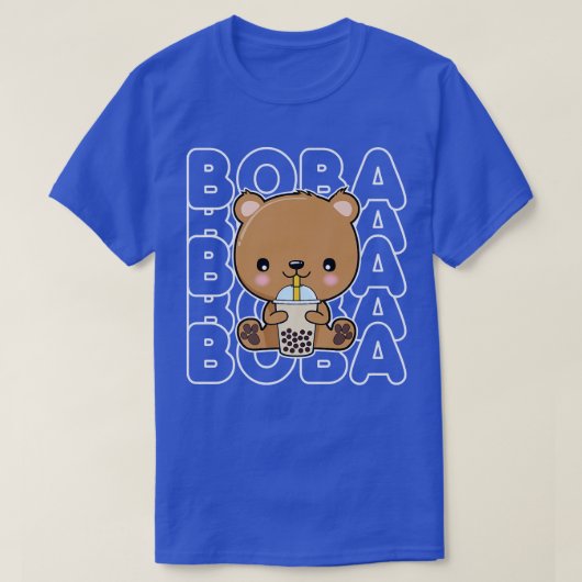 Boba Bubble Milk Tee Niedliche Tee aus Anime Bear (Design vorne)
