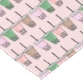 Boba Bubble Tapioca Pearl Milk Tea Drinks Foodie Tischdecke (Schrägansicht)